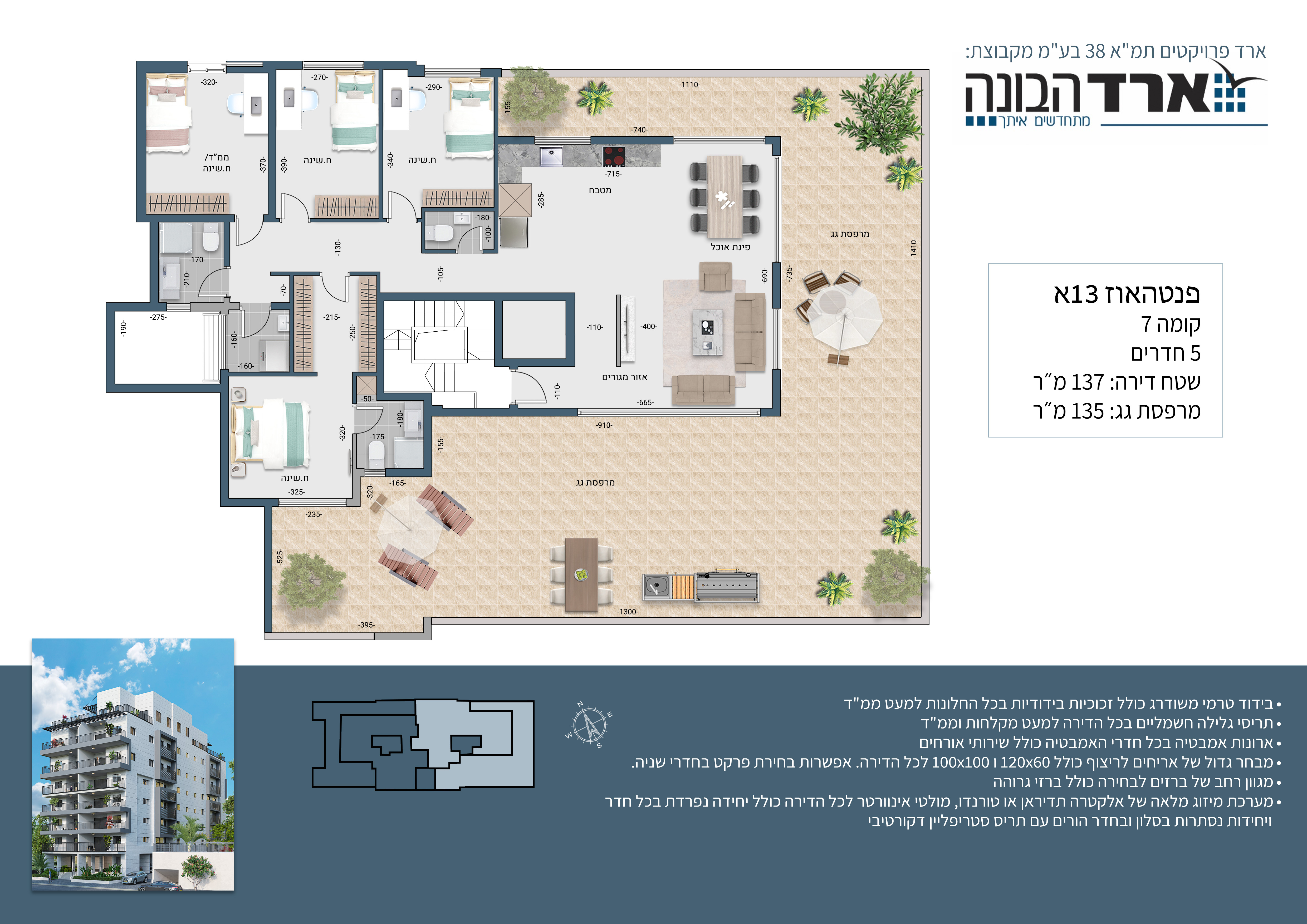 תוכנית - תוכנית פנטהאוז 13א